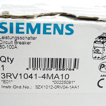 Siemens Leistungsschalter 3RV1041-4MA10 / Neu OVP