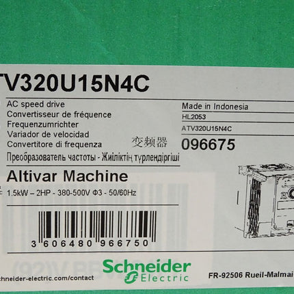 Schneider Electric ATV320U15N4C Altivar Frequenzumrichter 1.5kW 096675 / Neu OVP