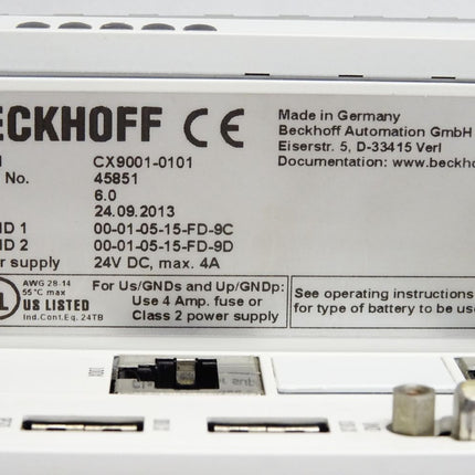 Beckhoff CX9001-0101 CPU module CX9000-N010 CX9000-N000