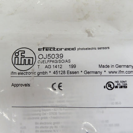 Ifm electronic Efector200 / OJ5039 / OJELFPKG/SO/AS / Neu OVP