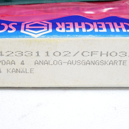 Schleicher PDAA 4 PDAA4 Analog-Ausgangkarte 4 Kanäle 42331102 DKB01