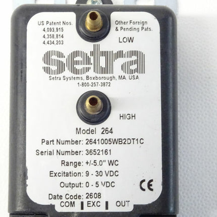 Setra Systems Model 264 Transmitter 2641005WB2DT1C / 3652161