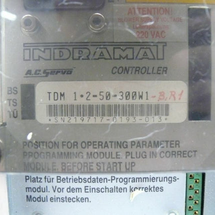 Indramat TDM 1.2-50-300-W1-B.R1 AC Servo Controller TDM 1.2-50-300W1-B.R1