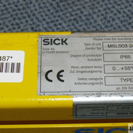 Sick MSLS03-24071 Sender Lichtvorhang 1015617 Lichtschranke