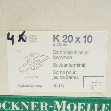 Klöckner Moeller K20 002283 Sammelschienen-klemmen / Inhalt : 4 Stück / Neu OVP