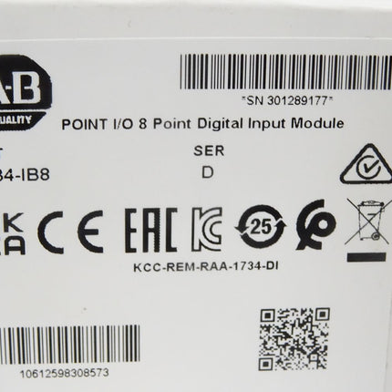 Allen-Bradley 1734-IB8 Point Digital Input Module / Neu OVP