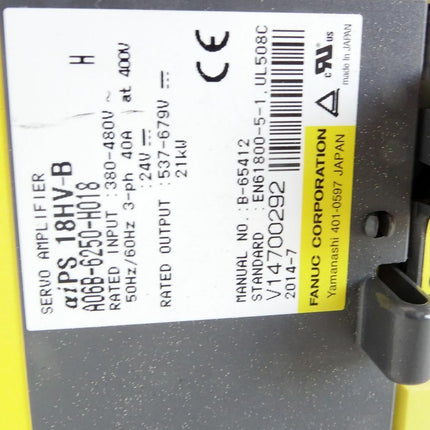 Fanuc Servo Amplifier A06B-6250-H018