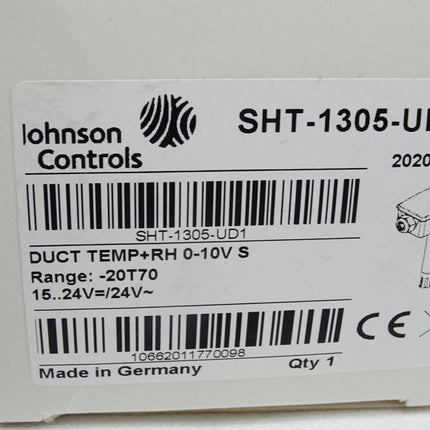 Johnson Controls Kanalfeuchtemessumformer SHT-1305-UD1 / Neu OVP