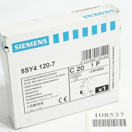 Siemens Leitungsschutzschalter 5SY4120-7 / Neu OVP