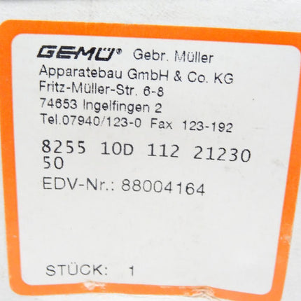 Gemü 825510D11221 / 8255 10D 112 21 / 230V 50Hz 16VA 0.5-16bar / Neu OVP