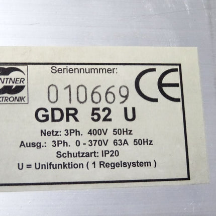 Güntner Elektronik Unifunktion 1 Regelsystem GDR52U 63A