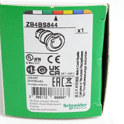 Schneider Electric ZB4BS844 Not-Aus/Not-Halt-Schalter / Neu OVP