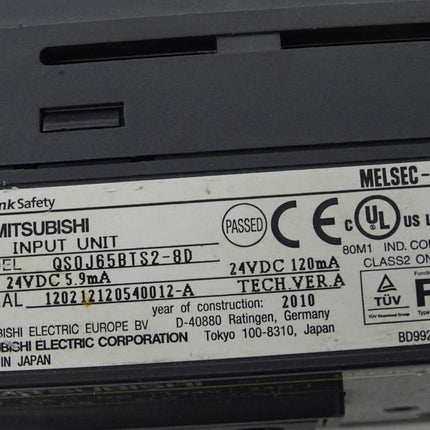 Mitsubishi QS0J65BTS2-8D Eingabeeinheit 24VDC 5,9MA