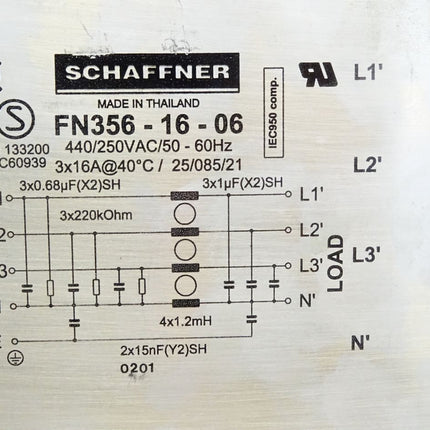 Schaffner FN356-16-06 Entstörfilter