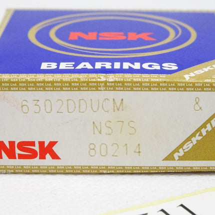 NSK Bearings Rillenkugellager 6302DDUCM 6302-DDU-CM / Neu OVP