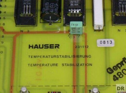 HAUSER 231113 Temperaturstabilisierung / Temperature Stabilization