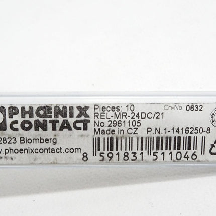 Phoenix Contact 2961105 REL-MR- 24DC/21 Relais / Inhalt:10 Stück / Neu OVP