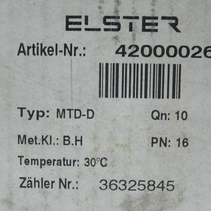 Elster MT-DD QN 10 M³ / h t=30C° MTD-D NEU/OVP