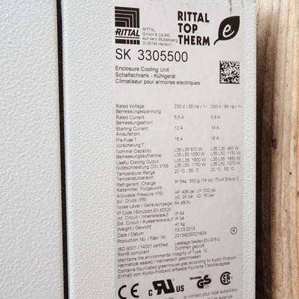 Rittal SK 3305500 SK3305500 Schaltschrank-Wandanbau-Kühlgerät