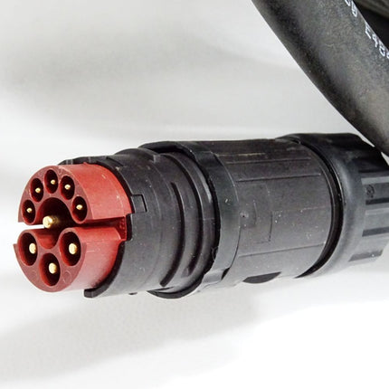 LQ Group X-TEC 23 Leistungsstecker mit Kabel 3+PE+5 Kunststoff gerade 1116874-01000 ca 10m / Unbenutzt