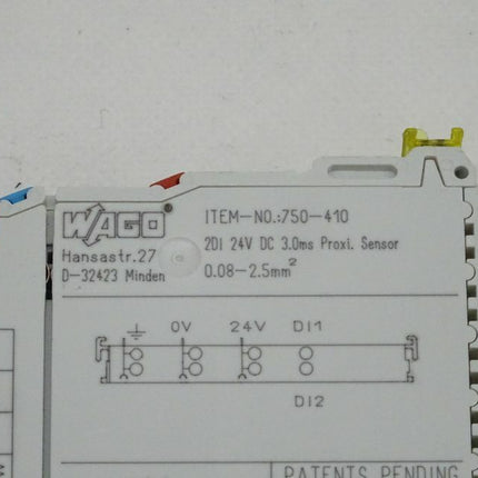 Wago 750-410 SDI 24 DC 3.0ms Proxi. Sensor