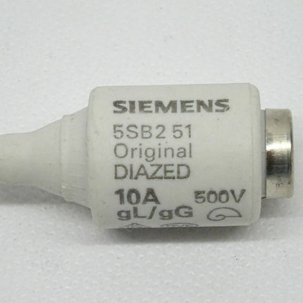 Siemens 5SB251 Diazed 10A Sicherungseinsatz 500V