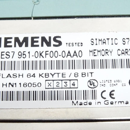 Siemens Memory Card 64KB 6ES7951-0KF00-0AA0 6ES7 951-0KF00-0AA0