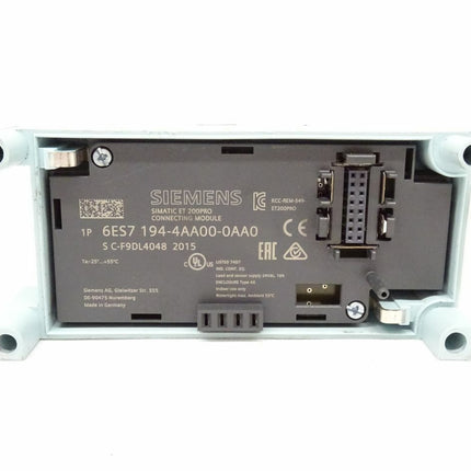 Siemens 6ES7194-4AA00-0AA0 Simatic ET 200Pro Modul 6ES7 194-4AA00-0AA0