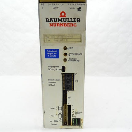 Baumüller BGS 3A-15-20-003 Servoregler Regelung Steuerung