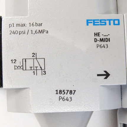 Festo LFR-1/2-D-MIDI-KG 185787 Wartungseinheit / Neu