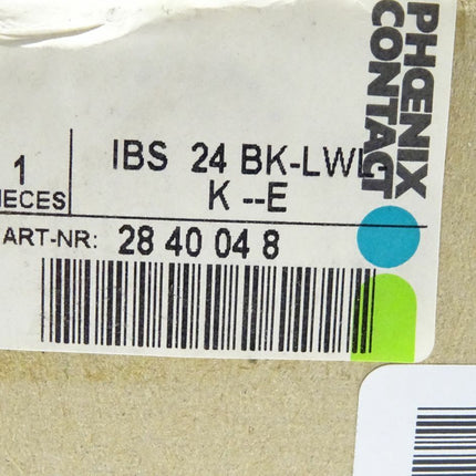 Phoenix Contact IBS 24 BK-LWL-K-E Bus Terminal 24VDC 2840048 neu-OVP