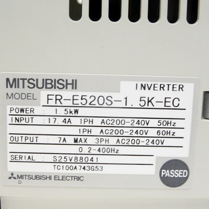 Mitsubishi Inverter 1.5kW FR-E520S-1.5K-EC / Neu OVP