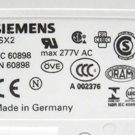 Siemens 5SX2 Leistungschutz Schalter 5SX 2 60898