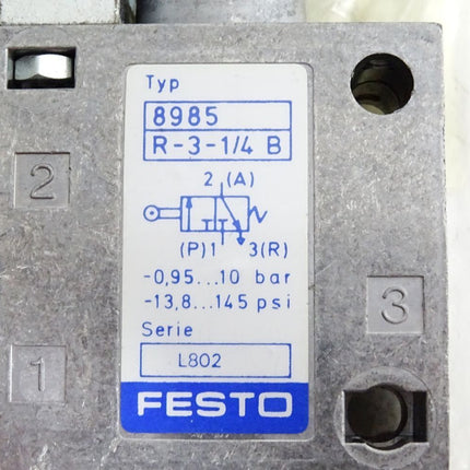 Festo 8985 Rollenhebelventil R-3-1/4-B / Neu OVP