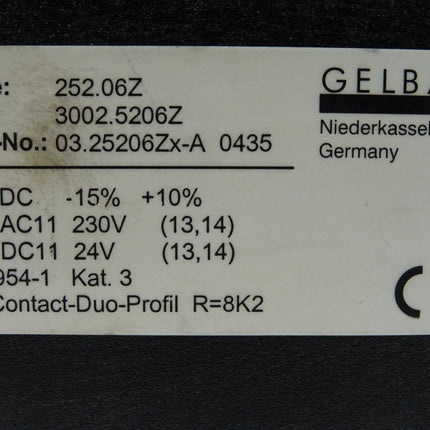 GELBAU 252.06Z Wiederstandsauswerter 3002.5206Z