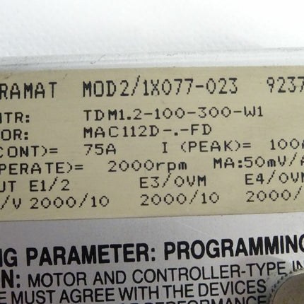 Indramat MOD2/1X077-023 Programimiermodul