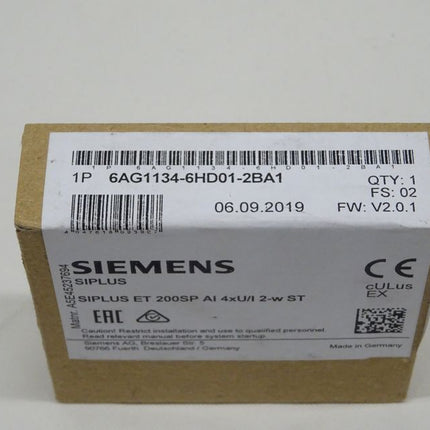 Siemens 6AG1134-6HD01-2BA1 Siplus ET200SP 6AG1 134-6HD01-2BA1 neu-versiegelt