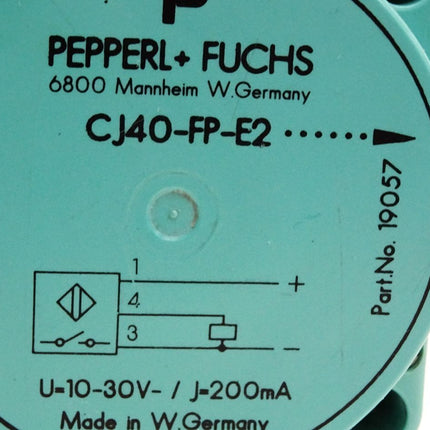 Pepperl+Fuchs CJ40-FP-E2-P1 19057 Kapazitiver Sensor