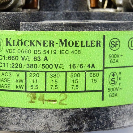 Klöckner Moeller BS5419 BS 5419 Hauptschalter