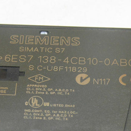 Siemens 6ES7138-4CB10-0AB0 Simatic S7 6ES7 138-4CB10-0AB0