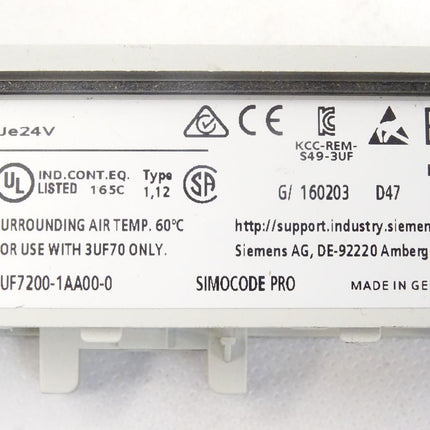 Siemens Simocode pro 3UF7200-1AA00-0