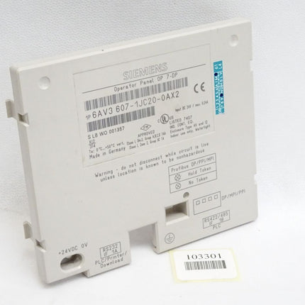 Siemens Backcover Rückschale Panel OP7-DP 6AV3607-1JC20-0AX2 6AV3 607-1JC20-0AX2