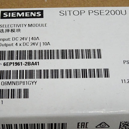 Siemens Sitop PSE200U 6EP1961-2BA41 6EP1 961-2BA41 / Neu OVP versiegelt