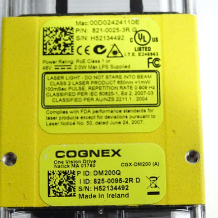 Cognex Barcodeleser CGX-DM200 DM200Q 825-0095-2R 821-0025-3R