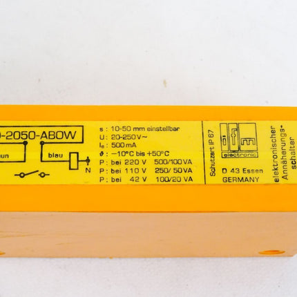 Ifm electronic Induktiver Sensor ID0014 ID-2050-ABOW / Neuwertig