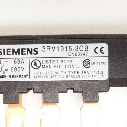 Siemens 3-Phasen-Sammelschiene 3RV1915-3CB