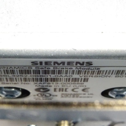 Siemens Sinamics Safe Brake Module 6SL3252-0BB01-0AA0 Version B01