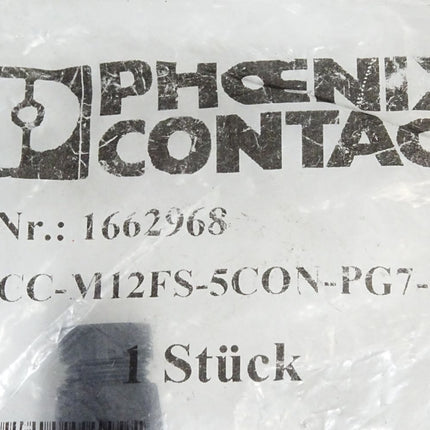 Phoenix Contact 1662968 SACC-M12FS-5CON-PG 7-M Steckverbinder / Neu OVP