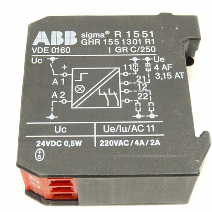 ABB sigma R1551 GHR 1551301 R1 Relaisstufe NEU