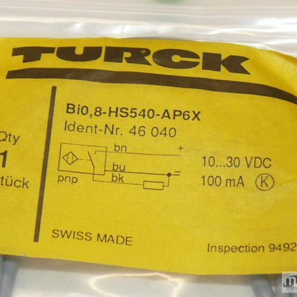 NEU Turck Bi0,8-HS540-AP6X Induktiver Nährungsschalter